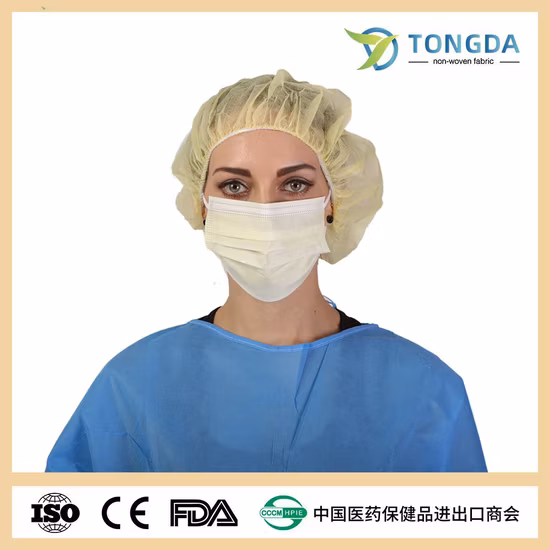 화이트리스트 FDA510K ASTM 레벨 3 싱글용 일회용 부직포 의료용 얼굴 마스크